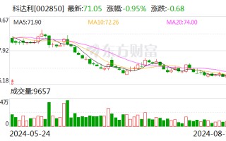 科达利：2024年半年度净利润约6.48亿元 同比增加27.38%