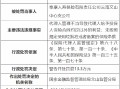 泰康人寿云南文山中心支公司被罚13.3万元：因代理人管理不当等