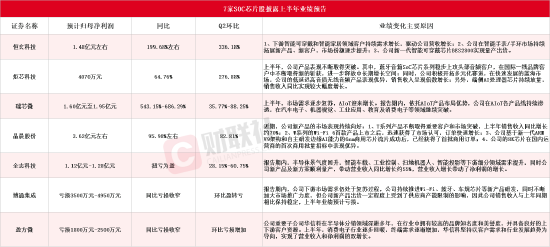 7只SOC芯片股披露上半年业绩预告 瑞芯微同比最高预增近7倍(名单)-第1张图片-十堰马讯电脑