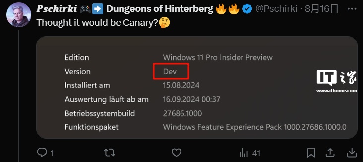 傻傻分不清楚，微软 Win11 最新 Canary 预览版被标记为“Dev”版本-第1张图片-十堰马讯电脑