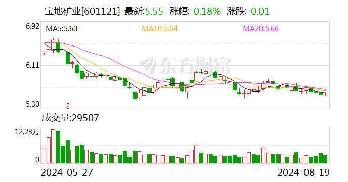 宝地矿业：上半年净利润同比增长53.24% 拟10派0.5元-第1张图片-十堰马讯电脑