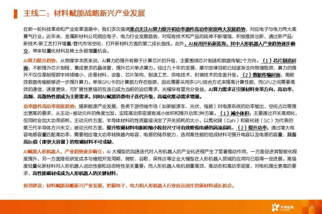 金属新材料2025年度策略：材料赋能新质生产力 | 天风金属新材料刘奕町团队-第5张图片-十堰马讯电脑